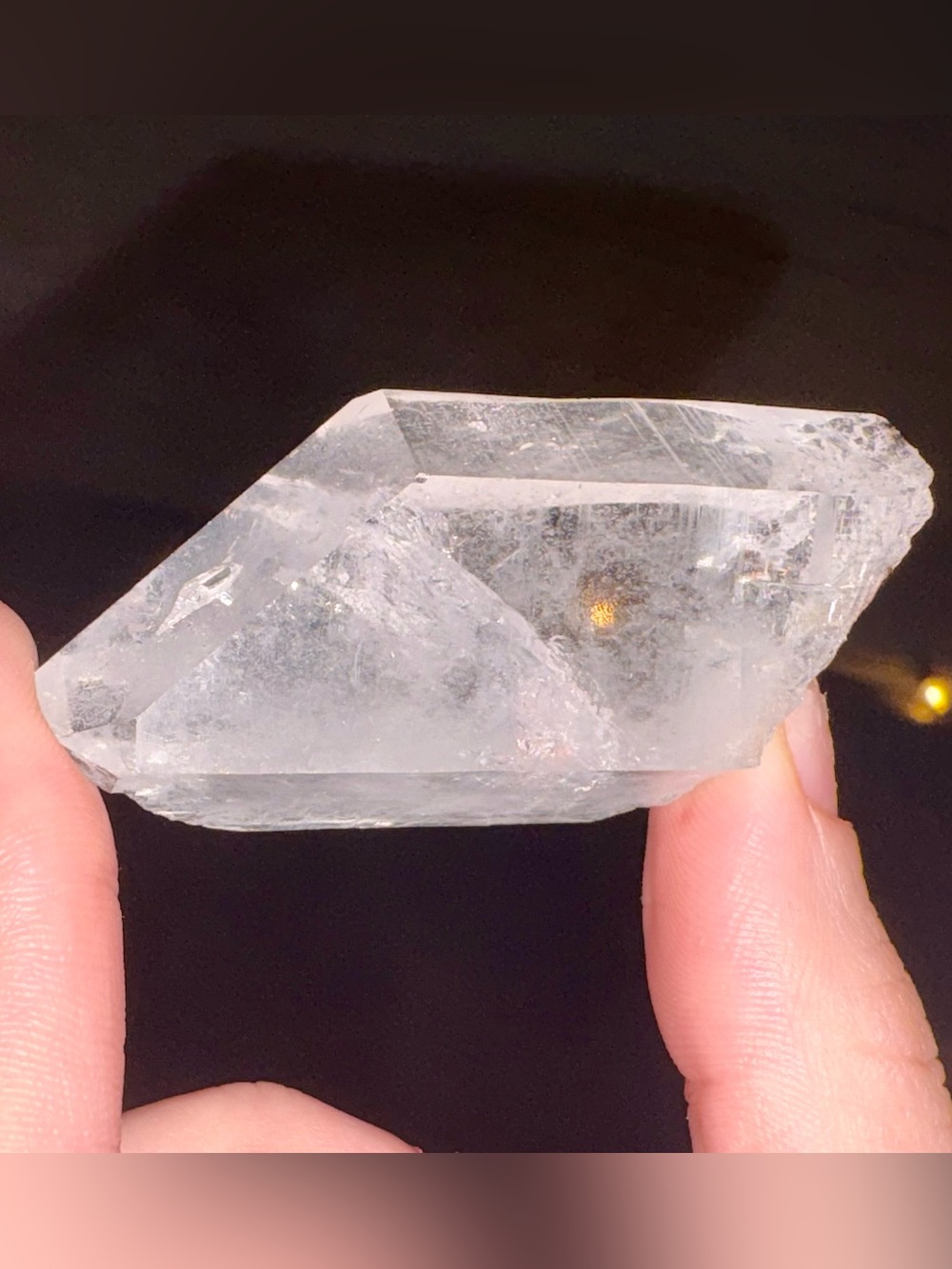 Clear Quartz Crystal Point - Double Terminated